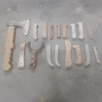 دسته چاقو ساتور و تبر چوبی