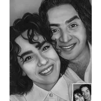 تابلو نقاشی ، هدیه هنری ، طراحی چهره