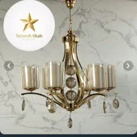 لوستر طرح غنچه آنتیک ۸ شعله.