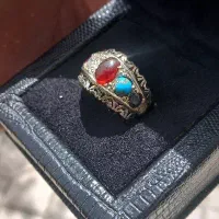 انگشتر نقره  کلکسیونی ۷ جواهر