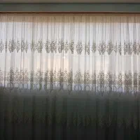 پرده تور خامه دوزی و پرده تور ساده