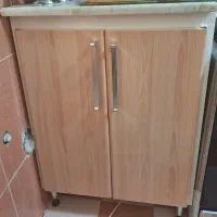 کابینت فلزی کوره ای  جنس  قدیمی باسینک و  هود