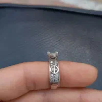 انگشتر تک نگین نقره|جواهرات|بیرجند, |دیوار