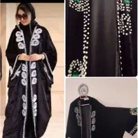 مانتو مخمل عبای کارشده