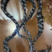 فروش موی طبیعی ۶۰ سانت مشکی،رنگ نشده و سالم