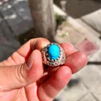 انگشتر فیروزه مغز سنگ