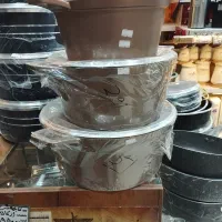 ۳عدد قابلمه چدن اصلی با۲سال ضمانت لواز خانگی حسینی