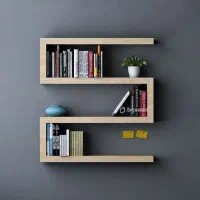 انواع شلف دیواری بسیار زیبا|کتابخانه، شلف، قفسههای دیواری|گرگان, |دیوار