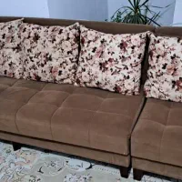 فروش مبل ال ۷نفره سالم مرتب|مبلمان خانگی و میز عسلی|شیراز, پانصد دستگاه ارتش|دیوار
