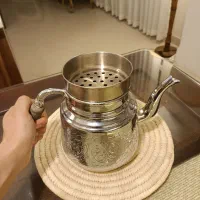 کتری مس یا مسی کنده کاری شده ترکیه|قوری، کتری، قهوه‌ساز دستی|تهران, سعادت‌آباد|دیوار
