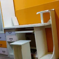 سرویس خواب نوجوان ۵ تیکه ام دی اف رنگ شده|تخت و سرویس خواب|گلستان (تهران), |دیوار