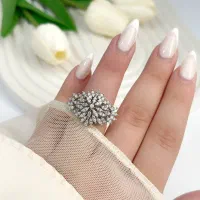 انگشتر نقره زنانه سرویس وساعت نقره کاملا عیار 925|بدلیجات|تبریز, |دیوار