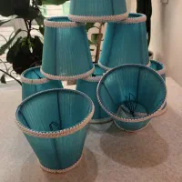 شید لوستر پارچه ای با دور دوزی مغزی|لوستر و چراغ آویز|تهران, قنات‌کوثر|دیوار