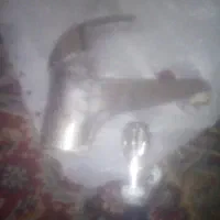 شیر اهرمی برنجی قدیمی سنگین وشیر کوچک برنجی