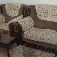 مبل ۷ نفره تخت خواب بوفه و تابلو بدون ایراد|مبلمان خانگی و میز عسلی|سهند, |دیوار