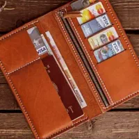 کیف پول چرم اصل گاوی