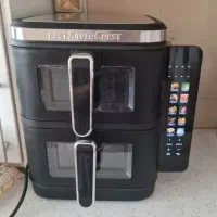 سرخ‌ کن بدون روغن دوطبقه 18L