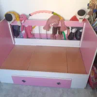 تخت کودک صورتی