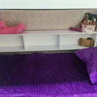 تخت دوطبقه سفید|تخت و سرویس خواب|بندر امام خمینی, |دیوار