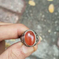 عقیق کهنه دست سازنقش دار