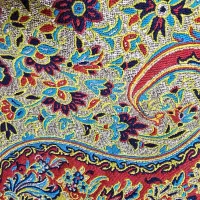 سرویس چهار تیکه رومیزی ترمه یزد  نو|پرده، رانر، رومیزی|تهران, بهداشت|دیوار