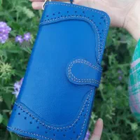 کیف پول دستی چرمی زنانه