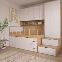 تخت خواب دو طبقه|تخت و سرویس خواب|کرمانشاه, |دیوار