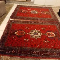 دوقطعه قالیچه دستباف۱.۵×۲