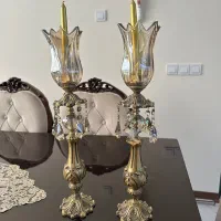 ۳عدد لوستر برنزیو ۲ عدد شمعدان|لوستر و چراغ آویز|کرج, فاز ۴ مهرشهر|دیوار