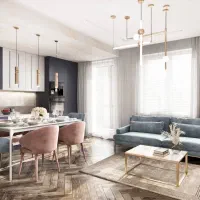 ۱۵۳ متر / ۳ خواب  /سالن پرده خور  / بلوار تیموری