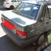 پراید سبز زیتونی دوگانه کارخانه مدل ۸۷