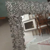 آینه شمعدان نقره