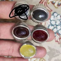 انگشتر نقره عقیق باباقوری رکاب دستساز