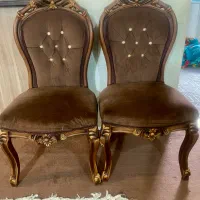 فروش مبل 9 نفره چوب جنس گردو به همراه میز جلو مبلی|مبلمان خانگی و میز عسلی|ری, شهرری|دیوار