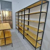 استند رگال و قفسه فلزی|کتابخانه، شلف، قفسههای دیواری|ارومیه, |دیوار