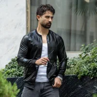 کاپشن چرم مدل Artim|لباس|بم, |دیوار