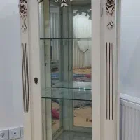 بوفه چوبی و بخاری گازی