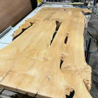 میز چوب و رزین لوکس ۱۰ نفره برای پذیرایی خاص|میز و صندلی غذاخوری|شوش, |دیوار