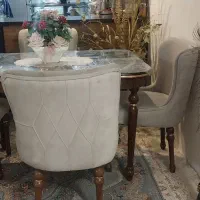میز ناهارخوری ۴ نفره مخصوص جهیزیه..ست مبلمانشم هست|میز و صندلی غذاخوری|مشهد, ایثارگران|دیوار