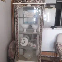 بوفه وساعت ایستاده ومیز تلویزیون میز خاطره واباژور