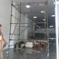 داربست فلزی نما تابلو چهارپایه بنرتخته بنایی