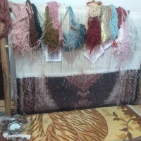 فرش خلچه نیمه کاره