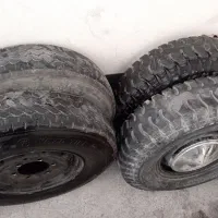 فروش 4 عدد رینگ و لاستیک نیسان