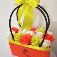 گل ربانی و باکس گل آماده ولنتاین