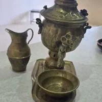 سماور برنجی بسیار قدیمی وآنیتک مینیاتوری