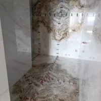 سنککاری کاشی سرامیک کاری دیوار  باغ ویلا گلبهار