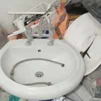 روشویی  سالم همراه شیر آب