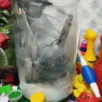 زیرقیمت بازار میفروشم حراج،آکواریوم استوانه ای