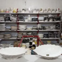 ظرف ظروف کاسه کشیده طرح uuu چینی سرامیکی