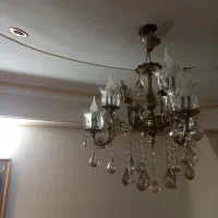 دو عدد لوستر برنزی ۳ شاخه|لوستر و چراغ آویز|تهران, ستارخان|دیوار